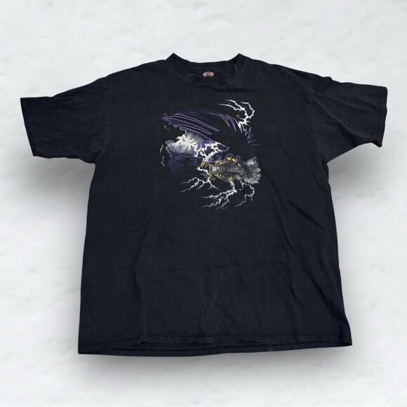 Harley Davidson Motorcycle 2001 Raleigh North Carolina Vintage Faded Shirt - Picture 1 of 5